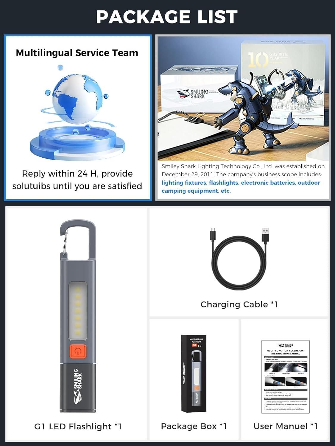 USB Rechargeable EDC Torch
