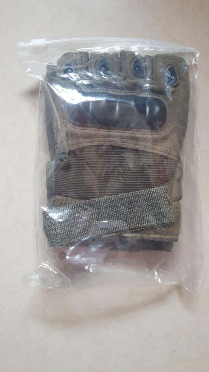 Tactical Motorcycle Gloves — Half-Finger with Knuckle Protection
