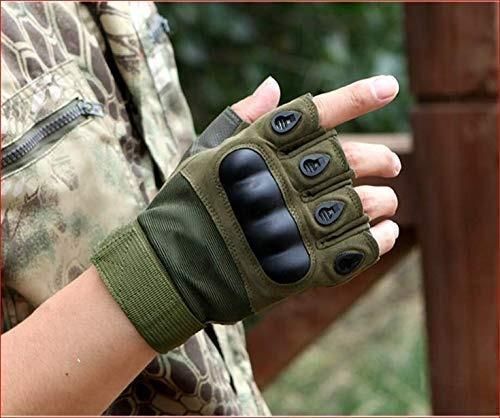 Tactical Motorcycle Gloves — Half-Finger with Knuckle Protection