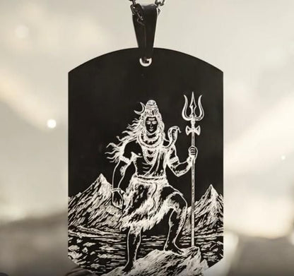 Eternal Shiv Godform Pendant with Chain