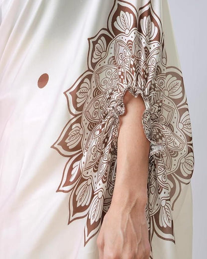 Kaftan Saree with Blouse