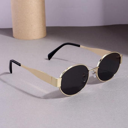 Retro Oval Sunglasses — UV Protection Women's Eyewear