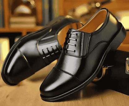 Classic Black Formal Shoes — Men's Business Oxford