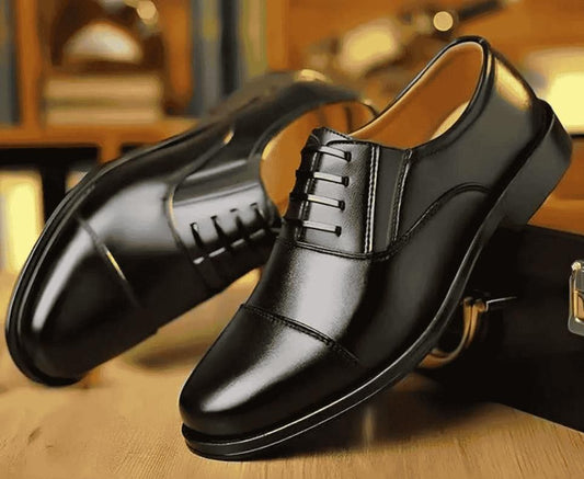 Classic Black Formal Shoes — Men's Business Oxford